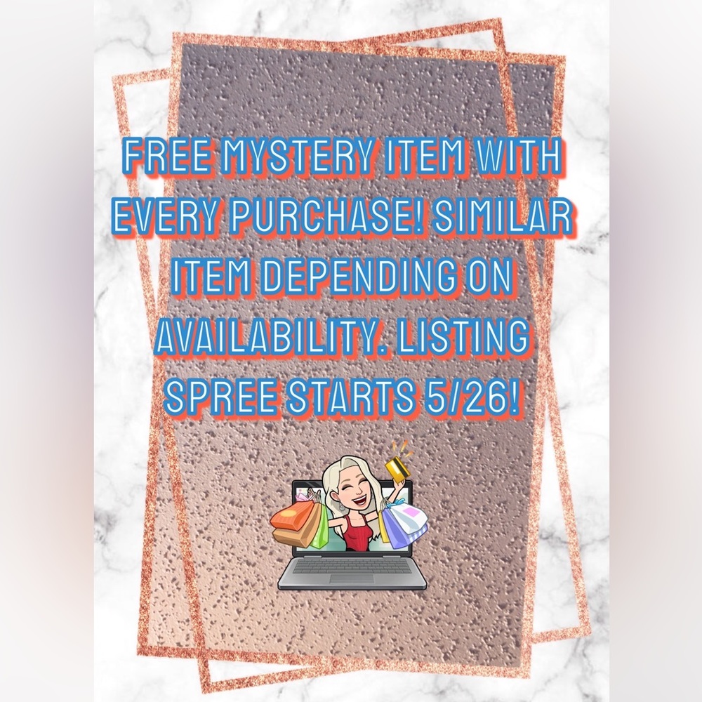 FREE MYSTERY ITEM WITH EVERY PURCHASE SIMILAR ITEM DEPENDING ON AVAILABILITY